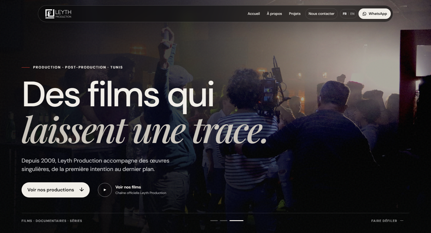 Aperçu du projet Leyth Production